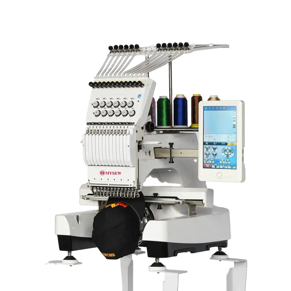 Embroidery Machine - เครื่องปักดิจิตอลอัตโนมัติความเร็วสูง MYSEW MFS 1200 คุณภาพสูง แบบหัวเดียว