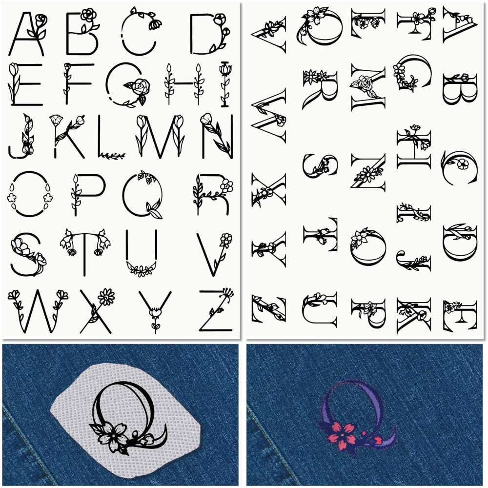 Embroidery Water - ตัวอักษร A-Z ที่ละลายน้ําได้เย็บปักถักร้อย Stabilizers มือเย็บ Stick
