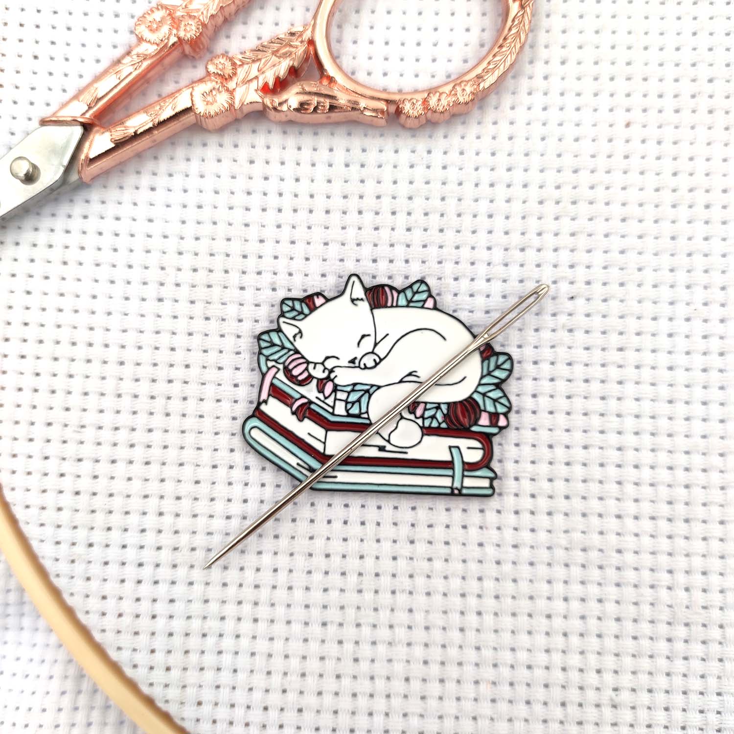 Needle Minder Magnet - เข็ม Minder สําหรับปักครอสติสเข็มแม่เหล็ก Keeper Finder น่ารักแมวเย็บแม่เหล็กอุปกรณ์เย็บปักถักร้อยเครื่องมือปักครอสติส