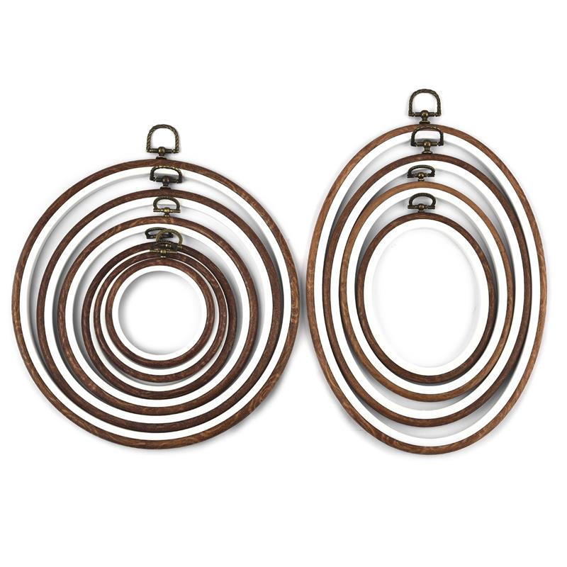 รอบรูปไข่สีไม้เย็บปักถักร้อยสะ - Embroidery Hoop Plastic บทวิจารณ์และราคา