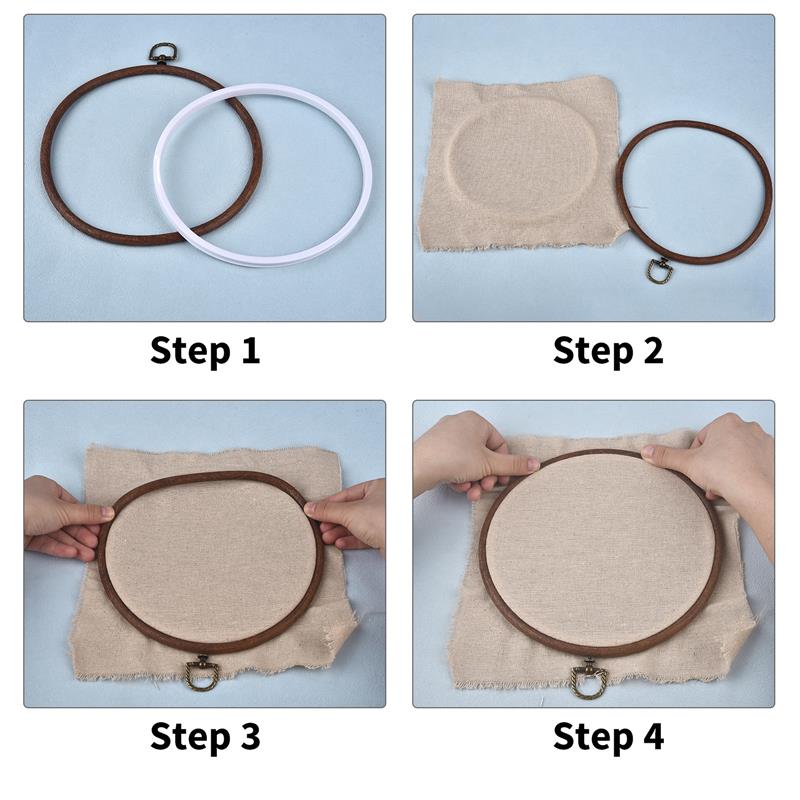 รอบรูปไข่สีไม้เย็บปักถักร้อยสะ - Embroidery Hoop Plastic บทวิจารณ์และราคา