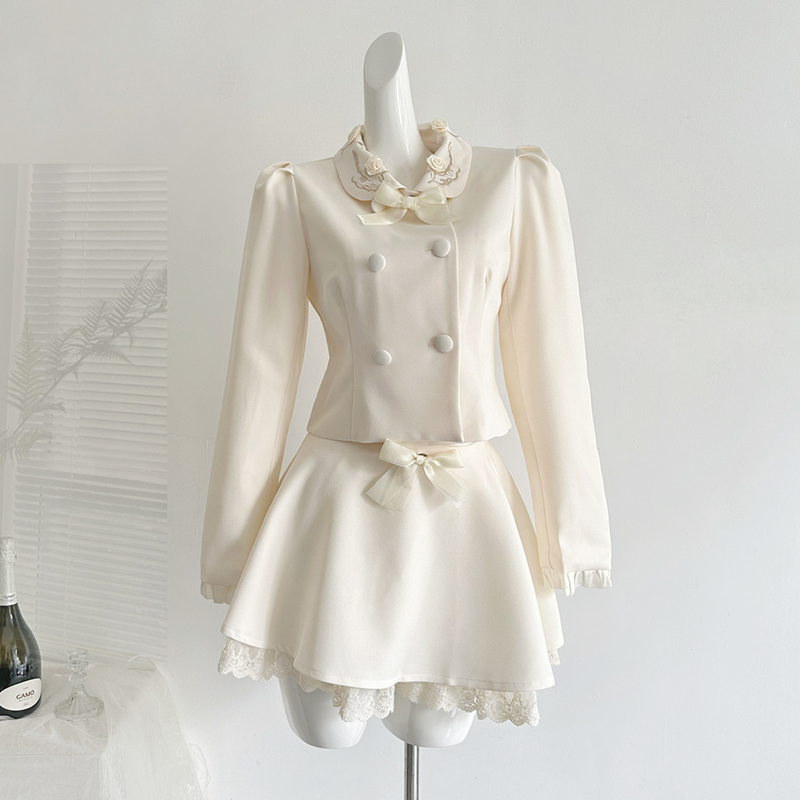 ชุดเซ็ต 2 ชิ้นสำหรับผู้หญิง เส - Embroidery Jacket บทวิจารณ์และราคา
