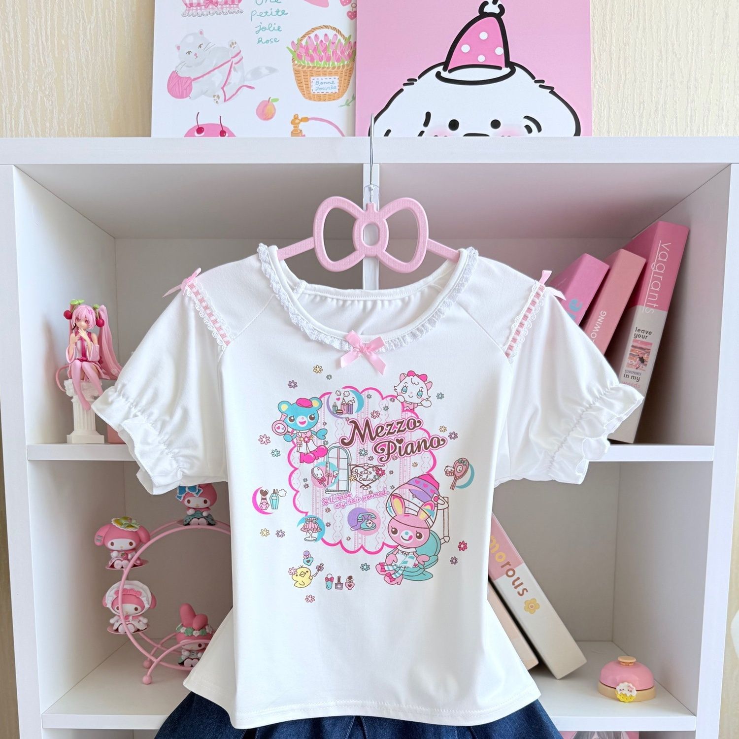 ญี่ปุ่นหวานชุดกระโปรงฤดูร้อนให - Embroidery Tshirt บทวิจารณ์และราคา