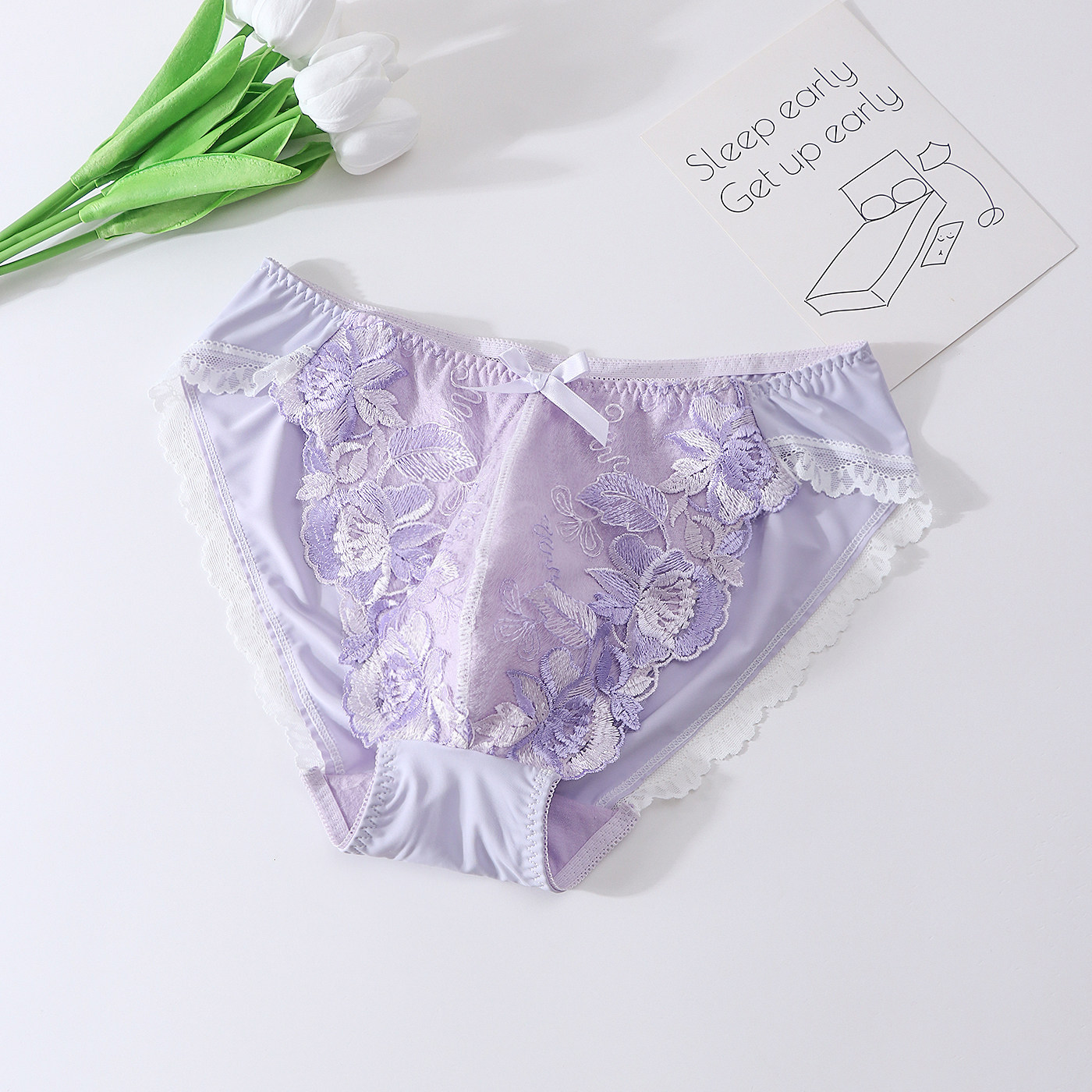 กางเกงในชายคุณภาพสูง ลายปักดอก - Embroidery Gift บทวิจารณ์และราคา