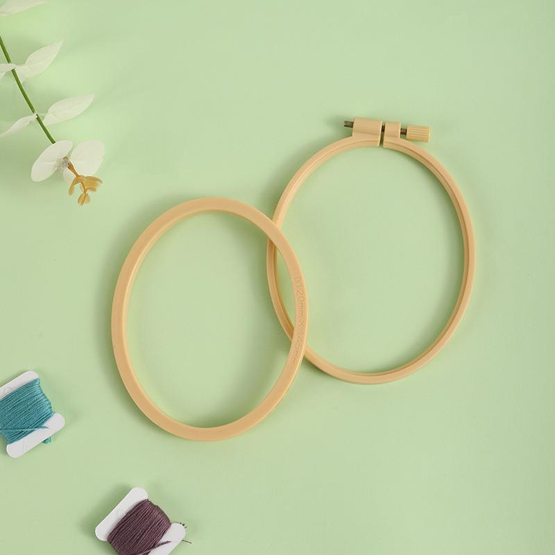 ไม้ไผ่เทียมพลาสติกรูปวงรีสีงาน - Embroidery Hoop Plastic บทวิจารณ์และราคา