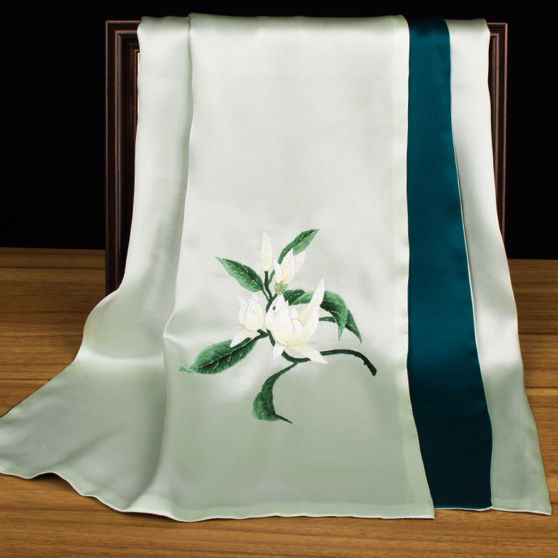 ผ้าพันคอไหมซูโจวปักลาย, ผ้าพัน - Embroidery Gift บทวิจารณ์และราคา