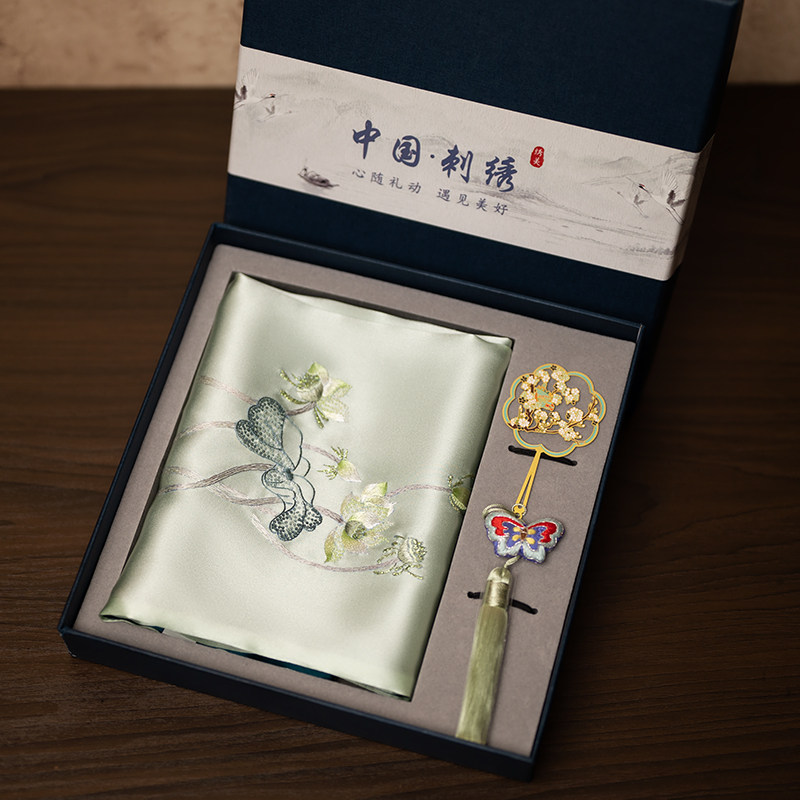 ชุดกล่องของขวัญผ้าพันคอปักลายซ - Embroidery Gift บทวิจารณ์และราคา