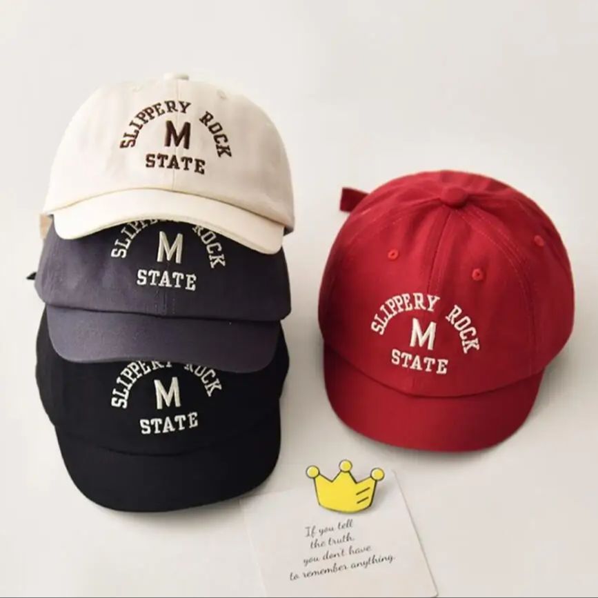 หมวกแก๊ปเด็กสไตล์ลำลองแบบใหม่  - Embroidery Simple บทวิจารณ์และราคา