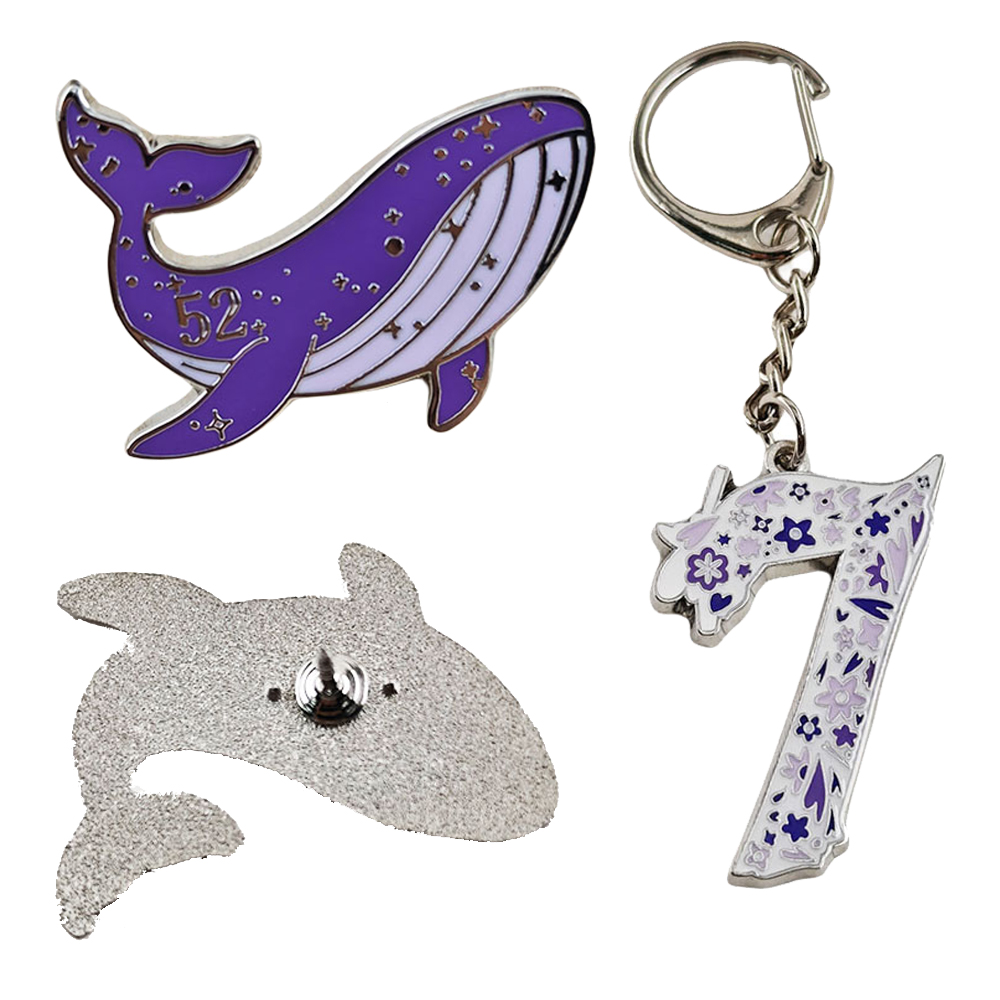 เข็มกลัดเคลือบเงา Kpop ARMY 52 - Embroidery Whale บทวิจารณ์และราคา