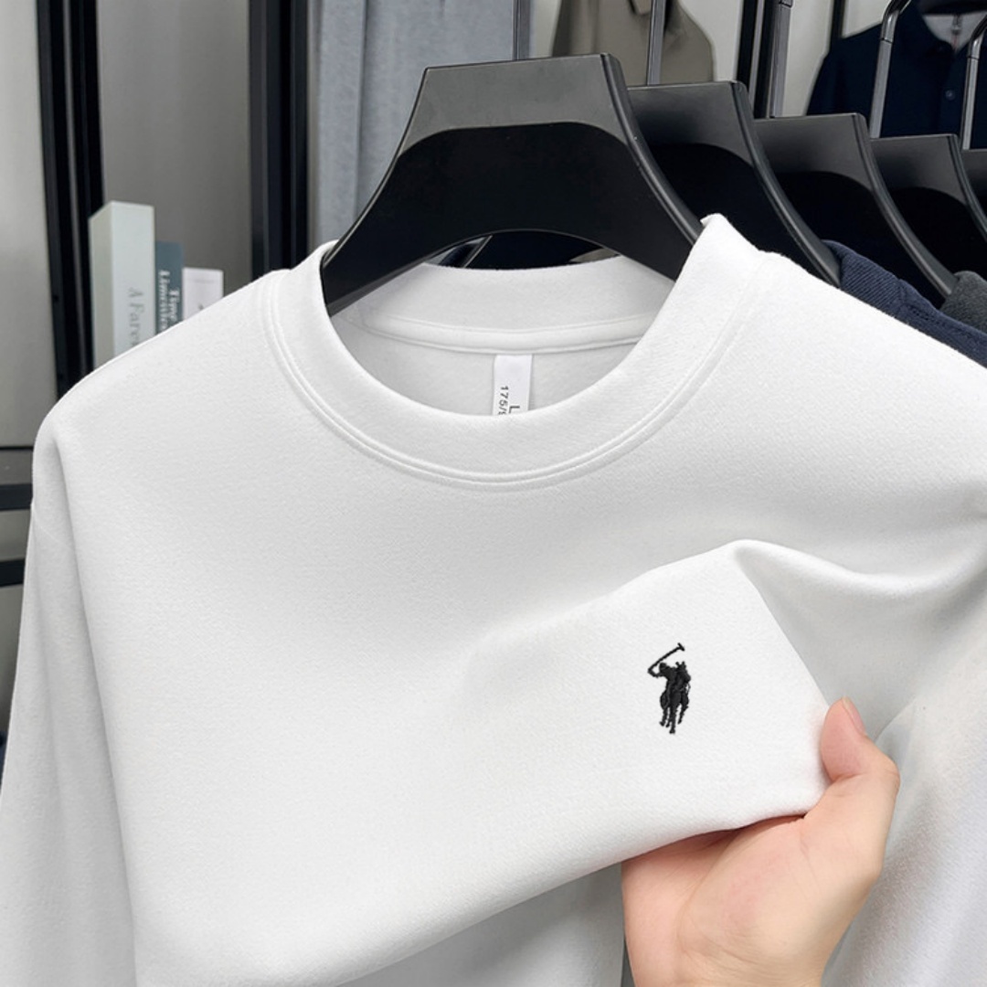 เสื้อโปโลแขนยาวผู้ชายแบรนด์หรู - Embroidery Fashion บทวิจารณ์และราคา