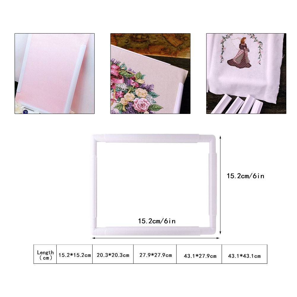 สแควร์รูปร่างเย็บปักถักร้อยชุด - Embroidery Hoop Plastic บทวิจารณ์และราคา