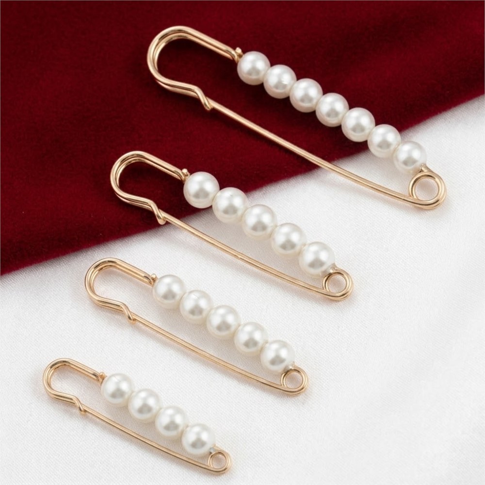 เข็มกลัดตกแต่งมุกเทียมขนาดใหญ่ - Embroidery Simple บทวิจารณ์และราคา