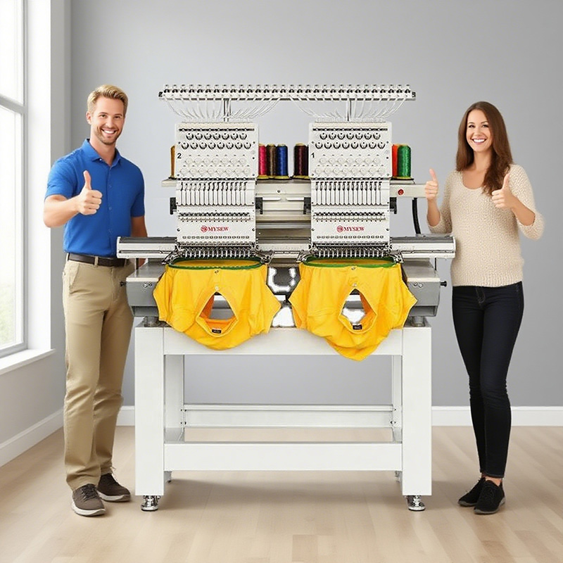 เครื่องปักผ้าอุตสาหกรรมแบบสองห - Embroidery Machine บทวิจารณ์และราคา