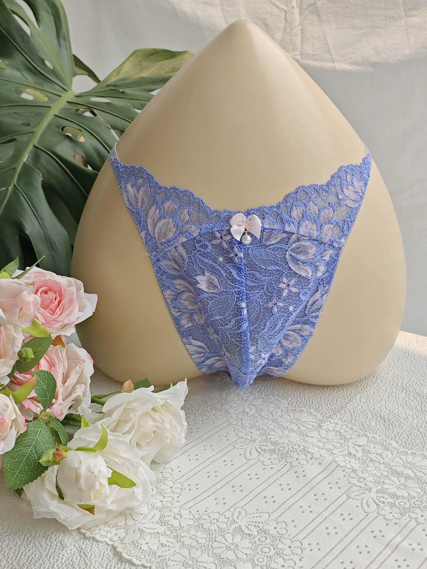 กางเกงในชายลูกไม้สีดำ ปักลายแฮ - Embroidery Gift บทวิจารณ์และราคา