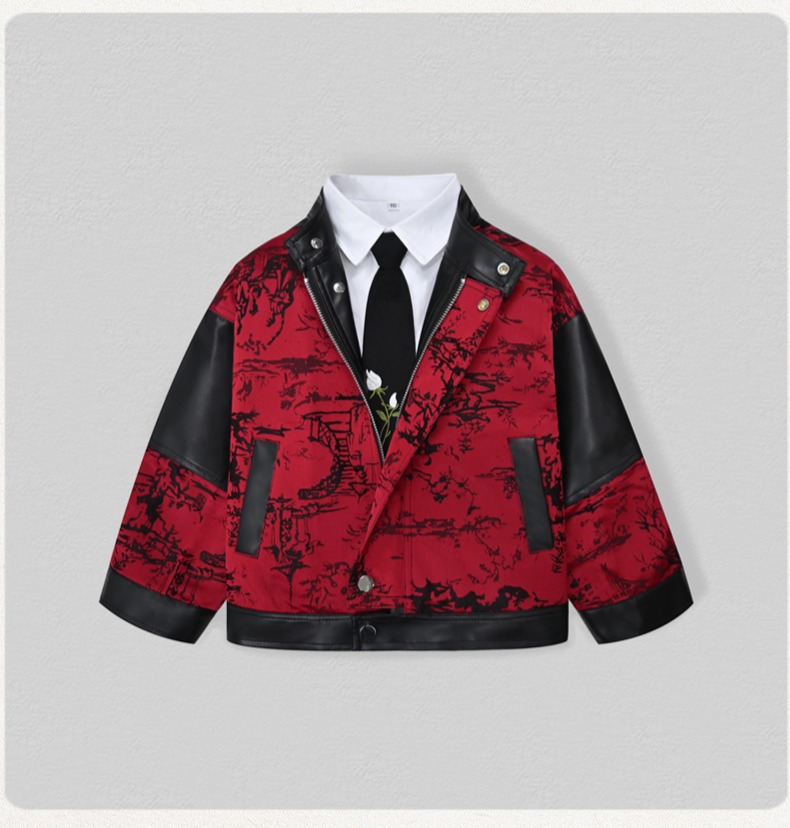 เสื้อแจ็คเก็ตหนัง PU ปักลายมอเ - Embroidery Jacket บทวิจารณ์และราคา