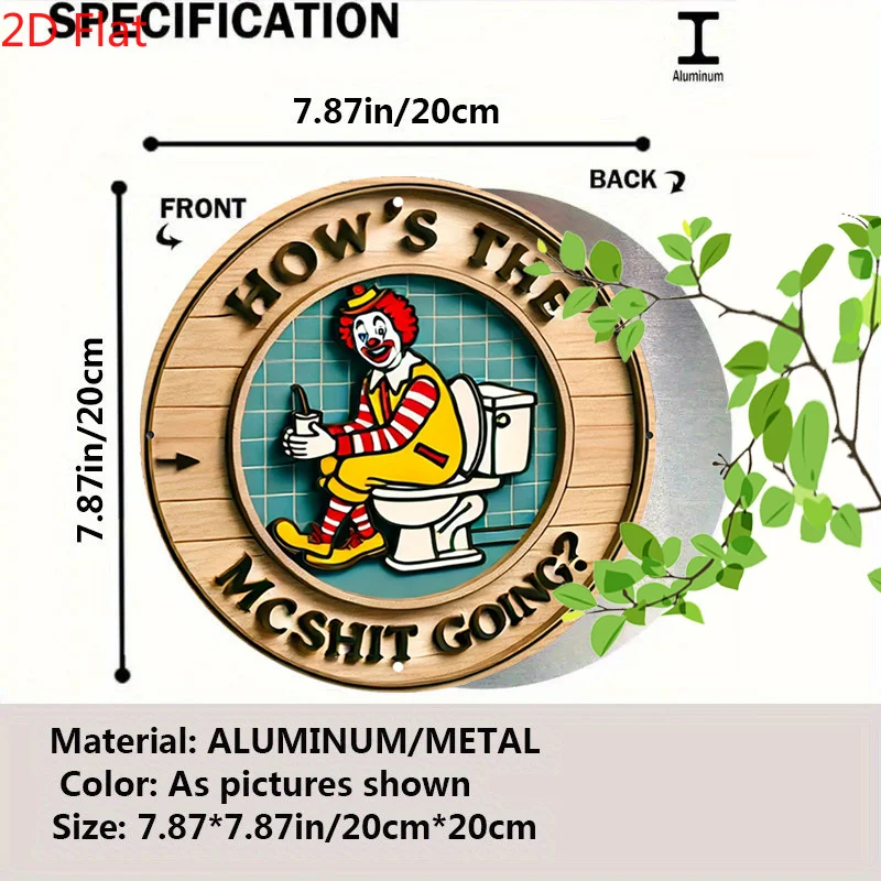 ป้ายโลหะรูปตัวตลกวินเทจ ขนาด 7 - Embroidery Water บทวิจารณ์และราคา