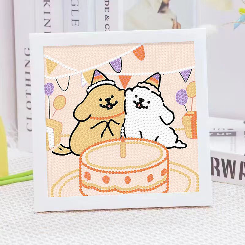 ภาพวาดตกแต่งกรอบคริสตัลรูปสุนั - Embroidery Gift Ideas บทวิจารณ์และราคา