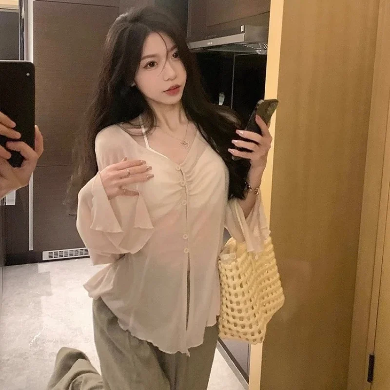 เสื้อเชิ้ตแขนบานโปร่ง - เสื้อเ - Embroidery Fashion บทวิจารณ์และราคา