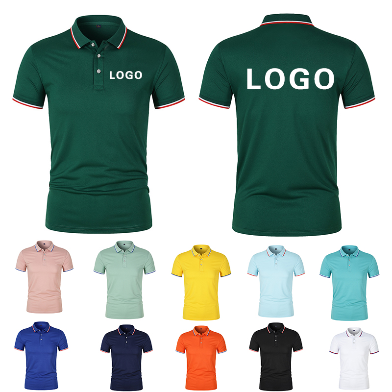 เสื้อโปโลแขนสั้นคอปกสำหรับผู้ช - Embroidery Tshirt บทวิจารณ์และราคา