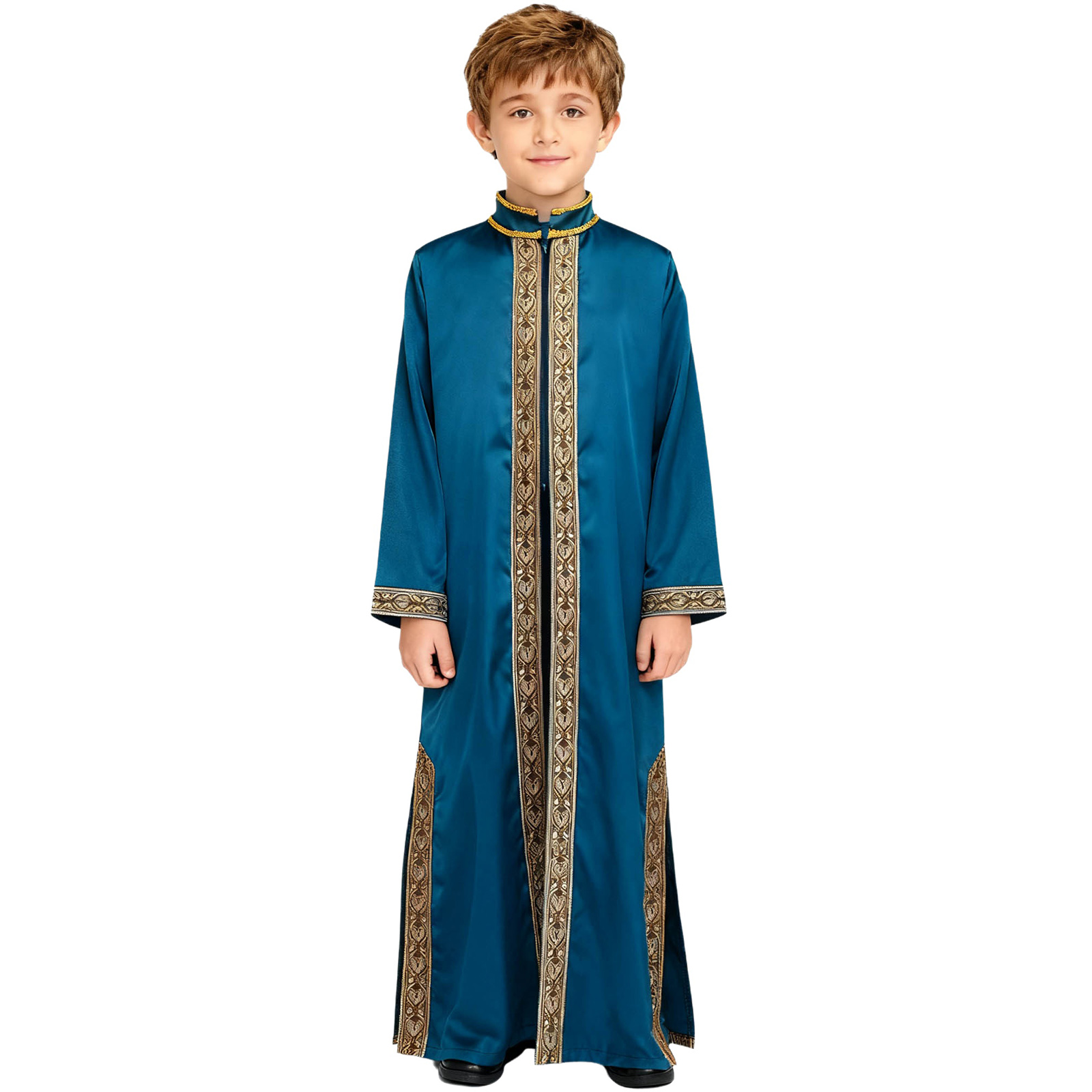 ชุดคลุมยาวแบบมุสลิมสำหรับเด็กผ - Embroidery Jacket บทวิจารณ์และราคา