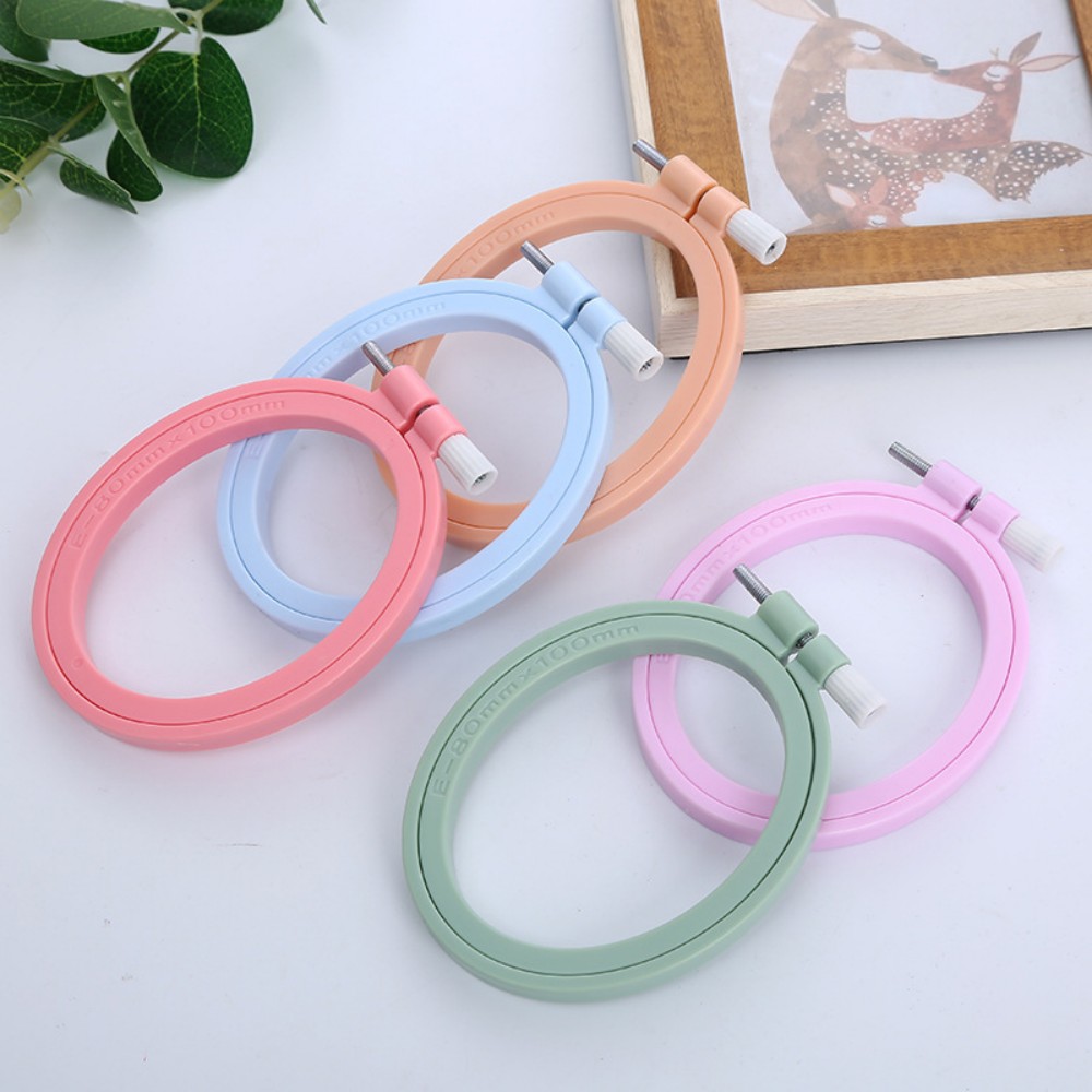 รูปไข่/สแควร์พลาสติกเย็บปักถัก - Embroidery Hoop Plastic บทวิจารณ์และราคา