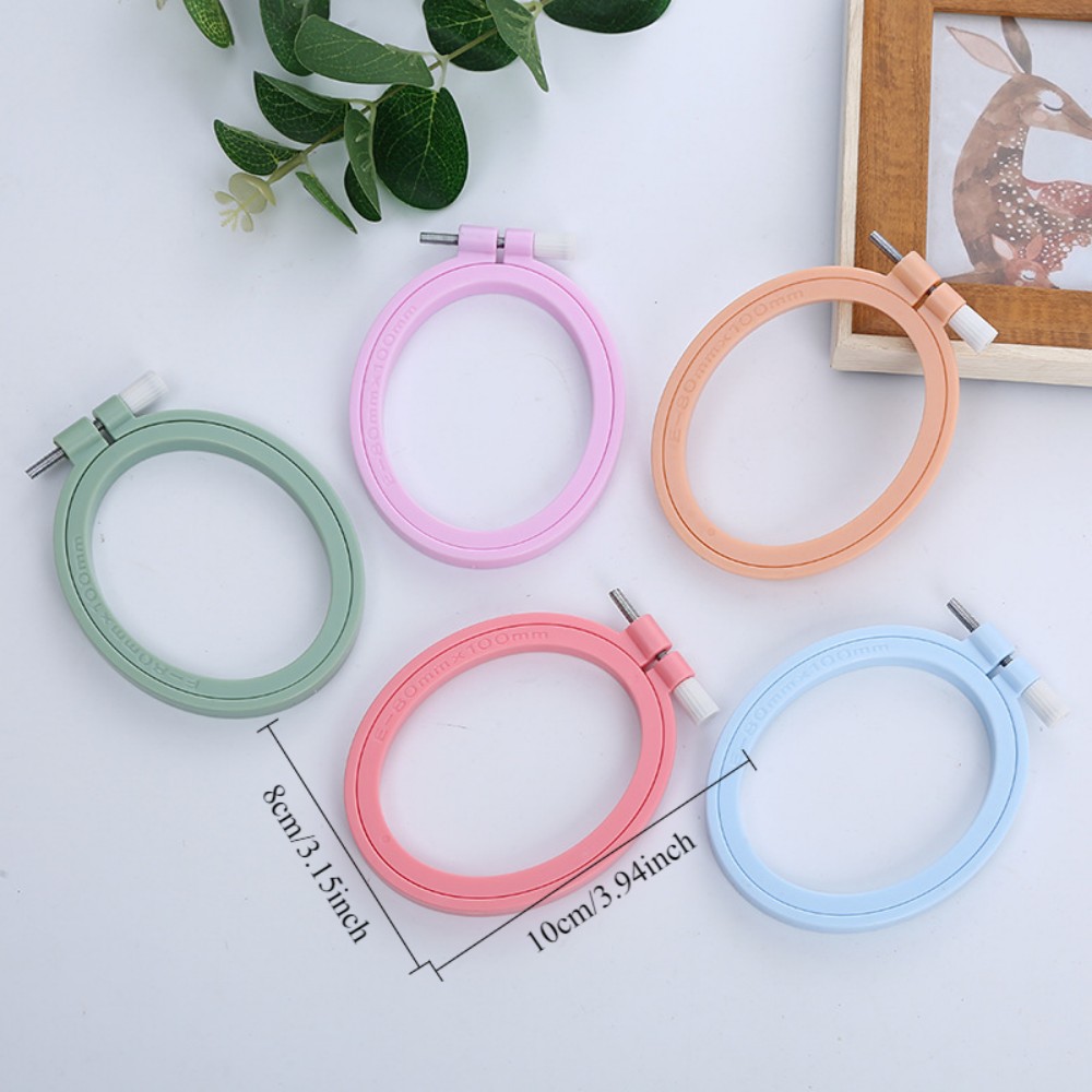 รูปไข่/สแควร์พลาสติกเย็บปักถัก - Embroidery Hoop Plastic บทวิจารณ์และราคา
