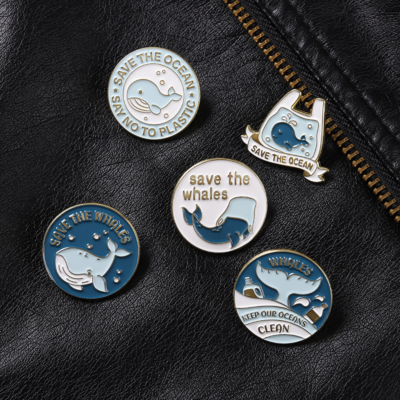 เข็มกลัดรูปวาฬการ์ตูนน่ารัก ช่ - Embroidery Whale บทวิจารณ์และราคา