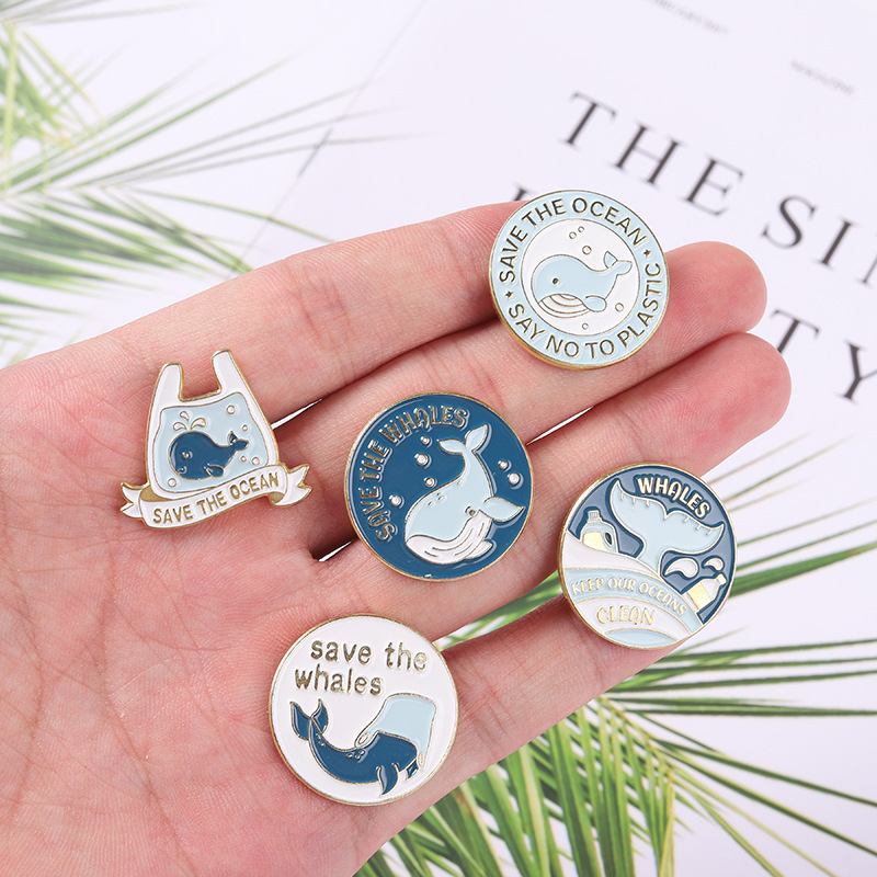 เข็มกลัดรูปวาฬการ์ตูนน่ารัก ช่ - Embroidery Whale บทวิจารณ์และราคา
