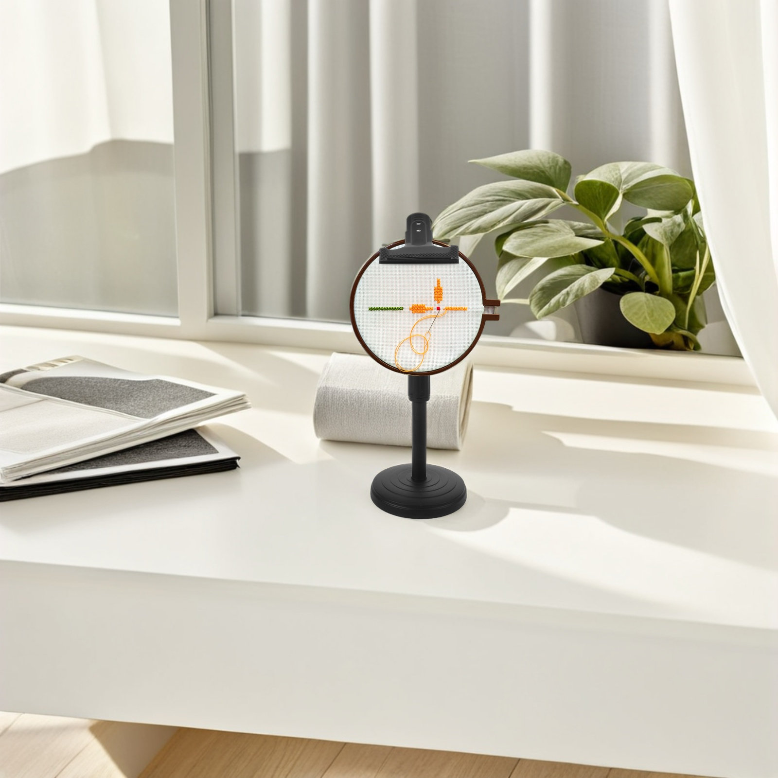ขาตั้งกรอบปักผ้าปรับระดับได้ขน - Embroidery Hoop Stand บทวิจารณ์และราคา