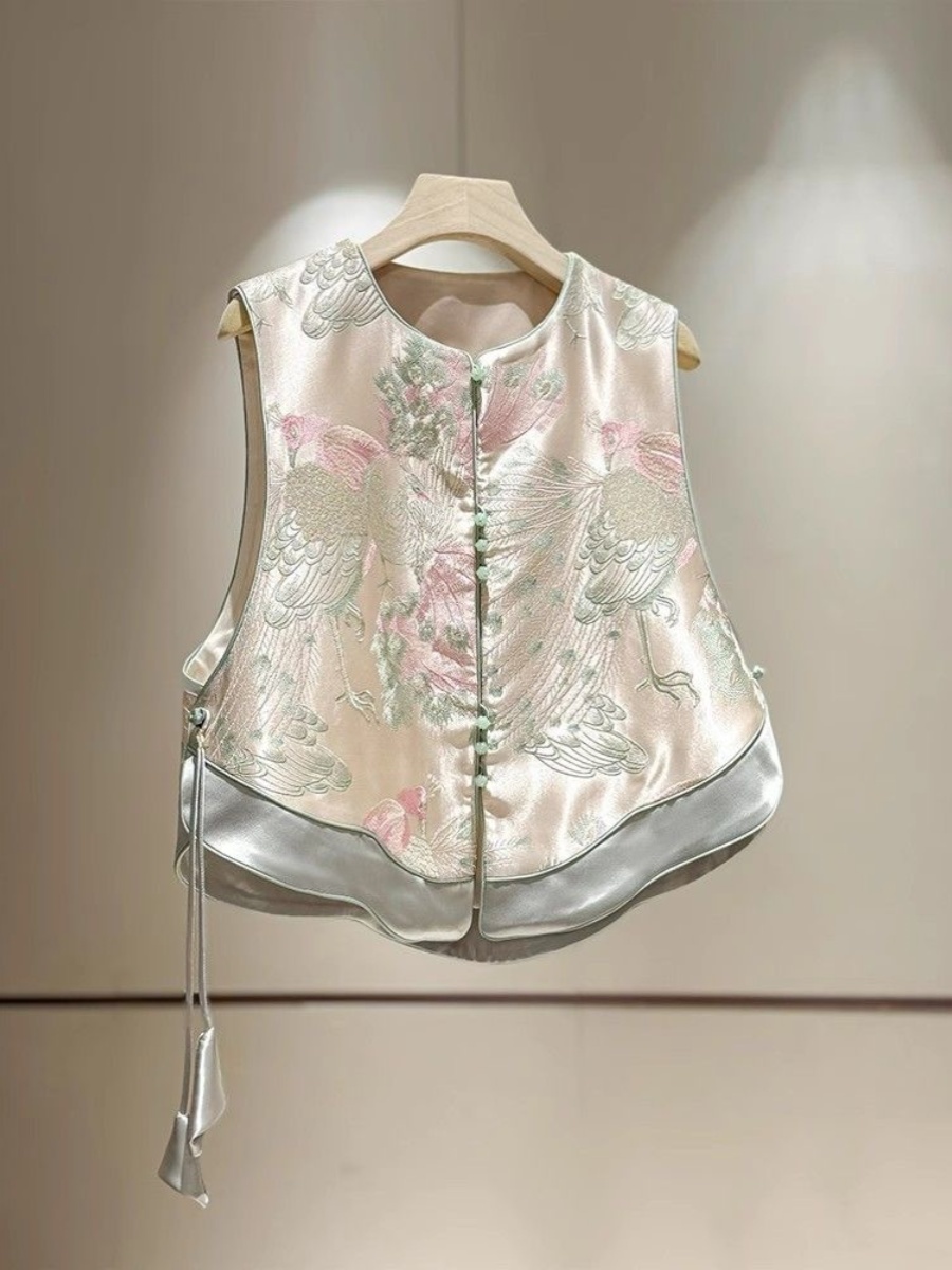 เสื้อกั๊กผู้หญิงสไตล์จีนใหม่ ป - Embroidery Jacket บทวิจารณ์และราคา