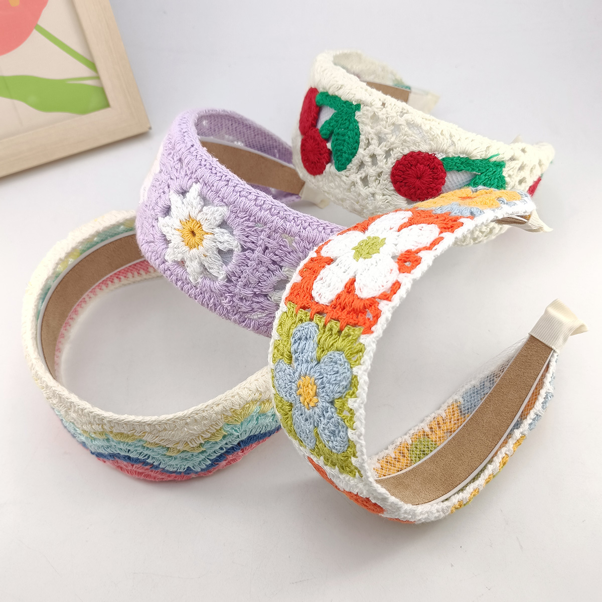 ดอกไม้หวานเย็บปักถักร้อยสาวผม  - Embroidery Hoop Plastic บทวิจารณ์และราคา