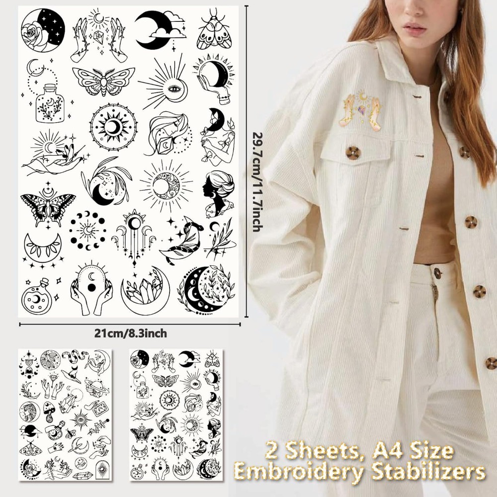 51 ชิ้น Boho Moon Sun น้ําเย็บ - Embroidery Water บทวิจารณ์และราคา