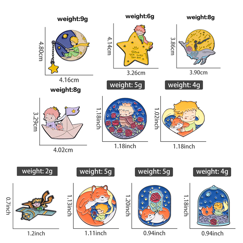 การ์ตูนเด็ก Fox Rose เคลือบ Pi - Embroidery Whale บทวิจารณ์และราคา