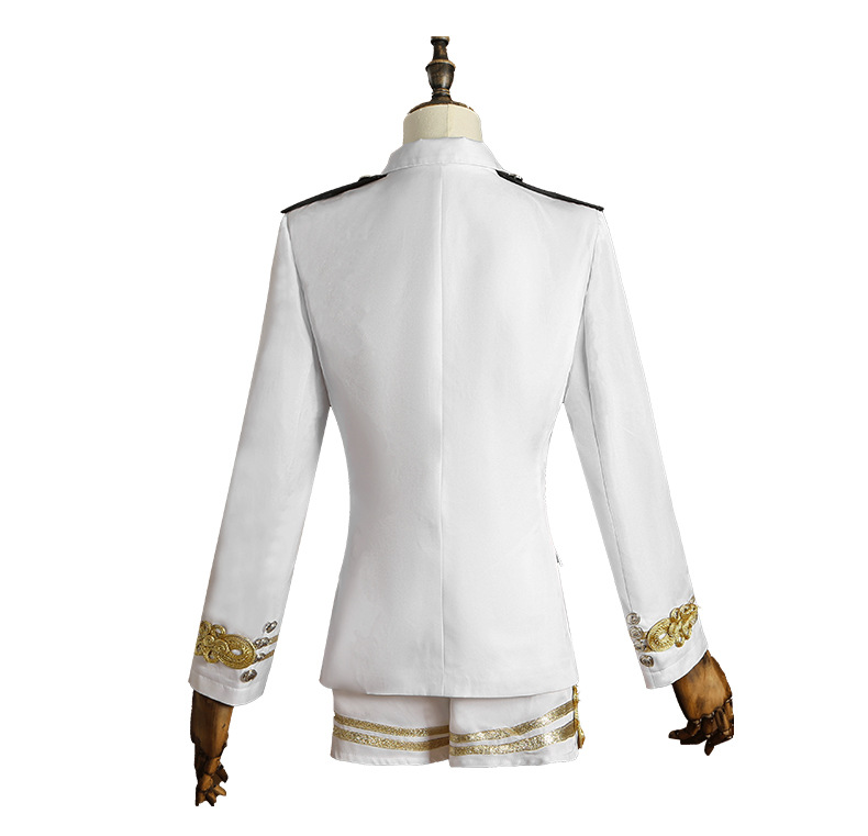 ชุดยูนิฟอร์มกัปตันเรือสีดำขาวส - Embroidery Outfit บทวิจารณ์และราคา